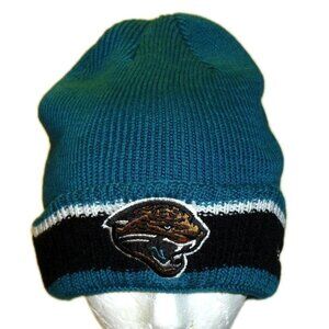 Jacksonville Jaguars Mens Adult Reebok Cuffed Cuff Beanie Winter Hat Cap New Nfl